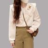 Autumn Long Sleeve Shirt Women's Designed Niche Blouse French Unique Chic Bottom Tops