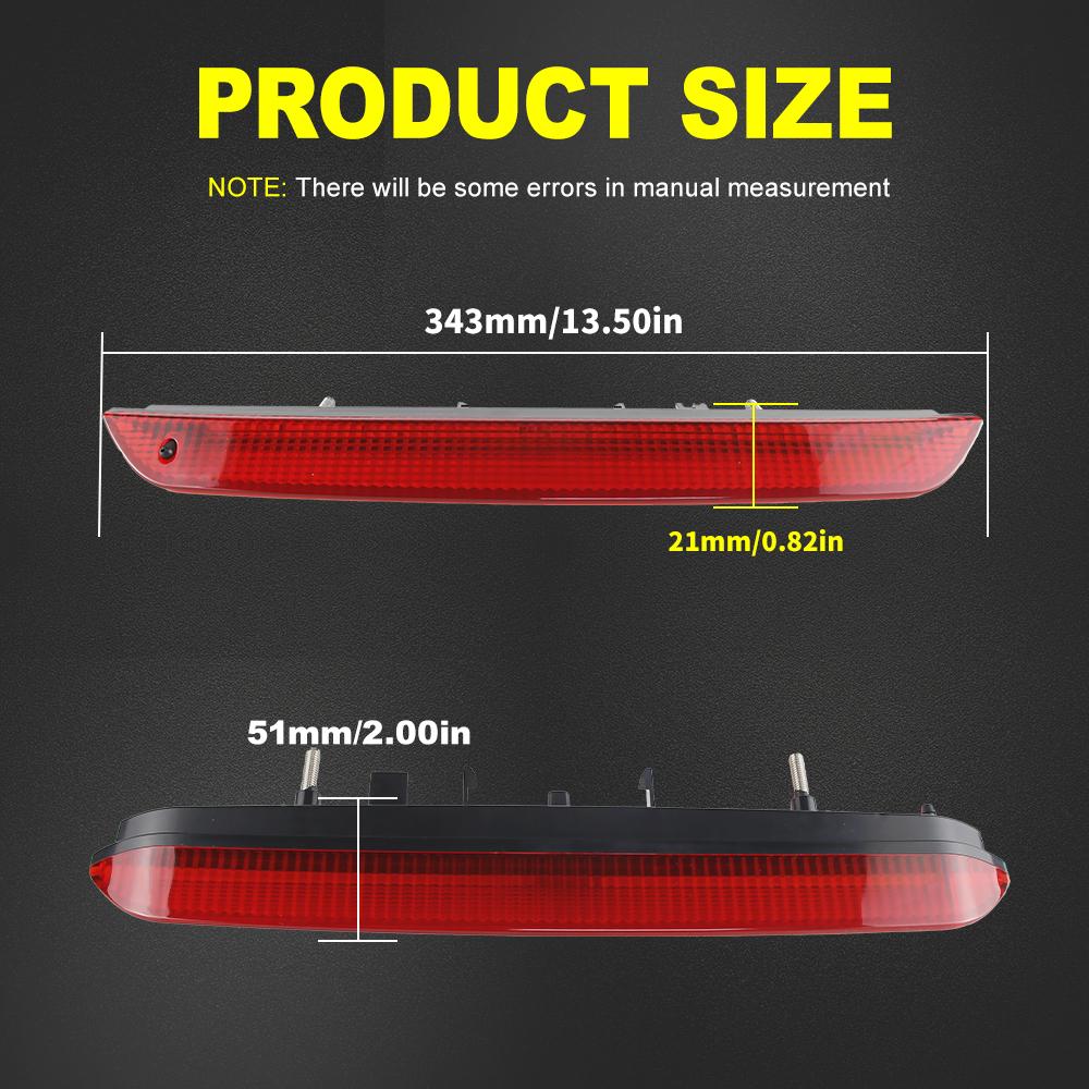 LED Third Hatch Brake Red Light For Opel Grandland X 2017 AIR199 PEUGEOT 3008 SUV 1.2 Feu 2008- High Mount Rear Stop Signal Lamp