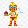 Fnaf World Chica Toy Cupcake Five Nights At Freddy's 2 Five Nights A Iron-on Transfers For Clothing Tshirt Bag Heat Transfer Stickers Iron On Patches