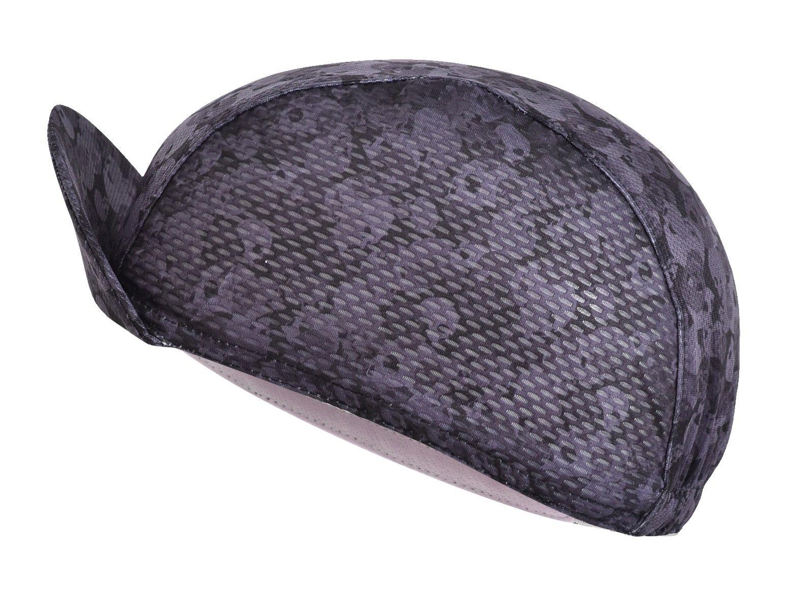 

TARO WORKS Cycling Inner Summer Black Cap, Mesh, Breathable, Sweat-Wicking, Quick-Drying, Camo-Fashioned,