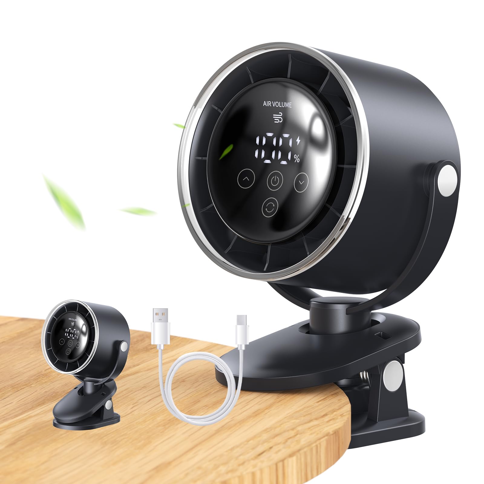 

Exclusive Fan with Automatic Oscillating USB Airflow Fast Mini Fan for Car and Heatstroke Japanese Instruction Manual PSE Certified [Amazon Brand]