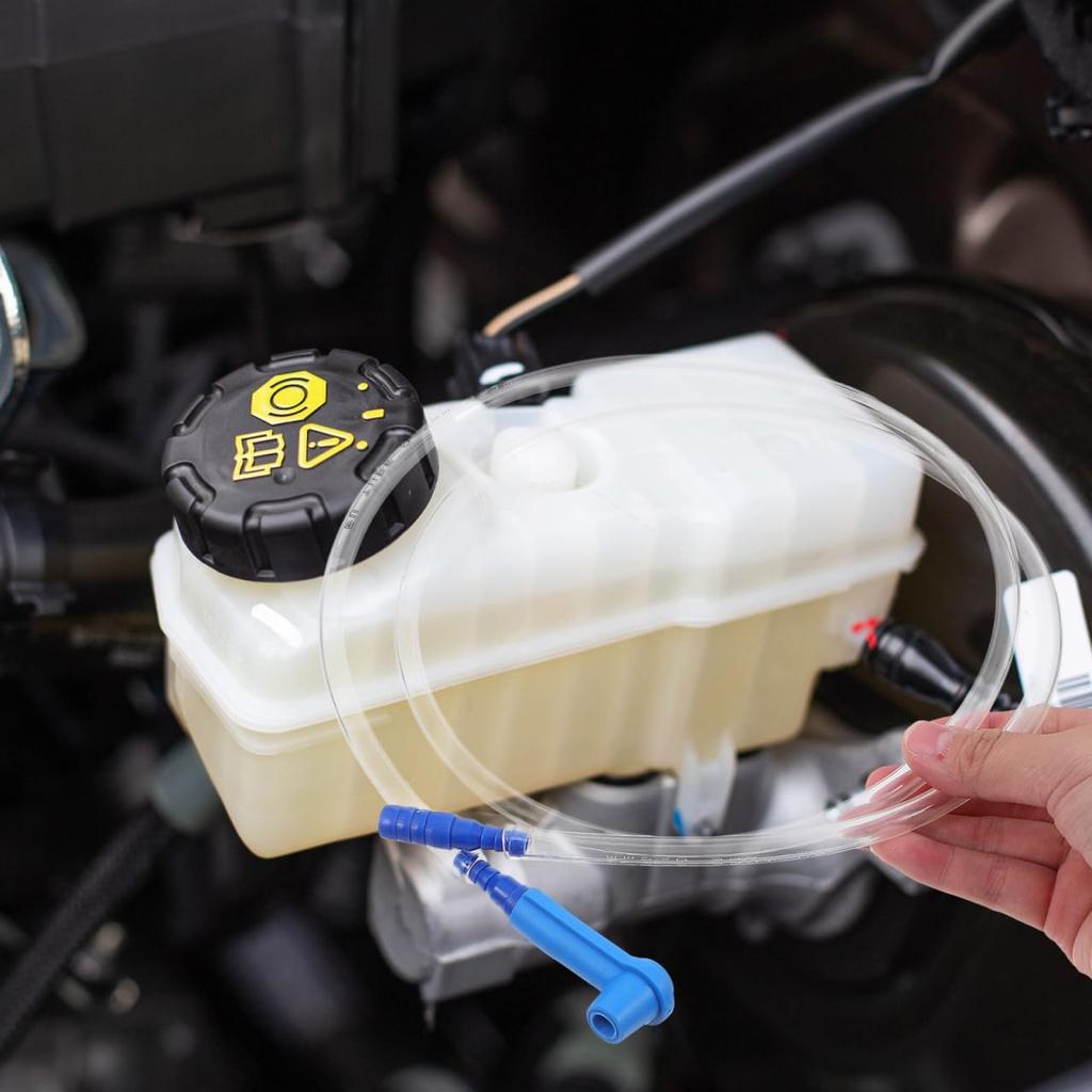 4.1Ft Brake Bleed Hose Kit with Valve for One-Person Brake Fluid Replacement and Automotive Bleeder Tool