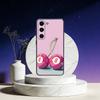 8 Ball Aesthetic Pink Phone Case For Samsung Galaxy A73,A72,A71,A70,A53,A52,A51,Others Soft Black Cover