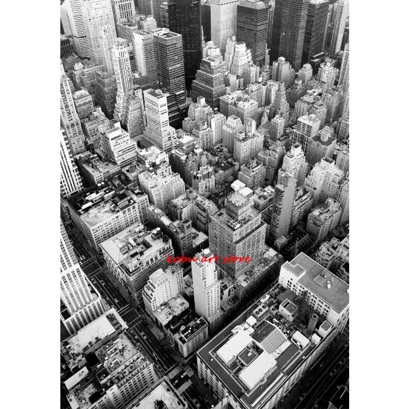 Black and White New York City Posters Prints NYC Modern Landmark Canvas Painting Wall Art Picture for Living Room Home Decor