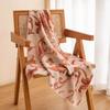 New Elegant Temperament Printed Scarf Women's Pink Long Scarf Gentle Shawl Fashionable Commuter Warm Scarf