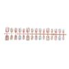 30-Piece Star Macaron Pearl Nail Art Tips - 3D Cat Eye Design