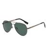 Colorful Lens Myopia Lens Polarized Sunglasses For Children Metal Anti-Glare Oval Prescription Sunglasses  0 -0.5 -0.75 To -4.0