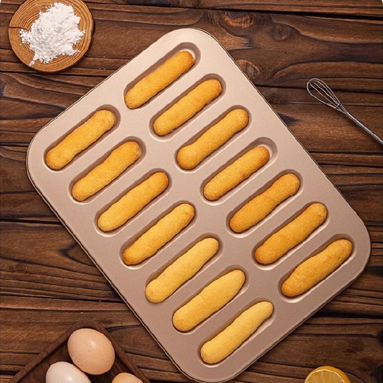 Realistic Finger Cookie Mold Carbon Steel Breadstick Ladyfinger Mould Easy Press Biscuits Stick Mould Metal Bakewares