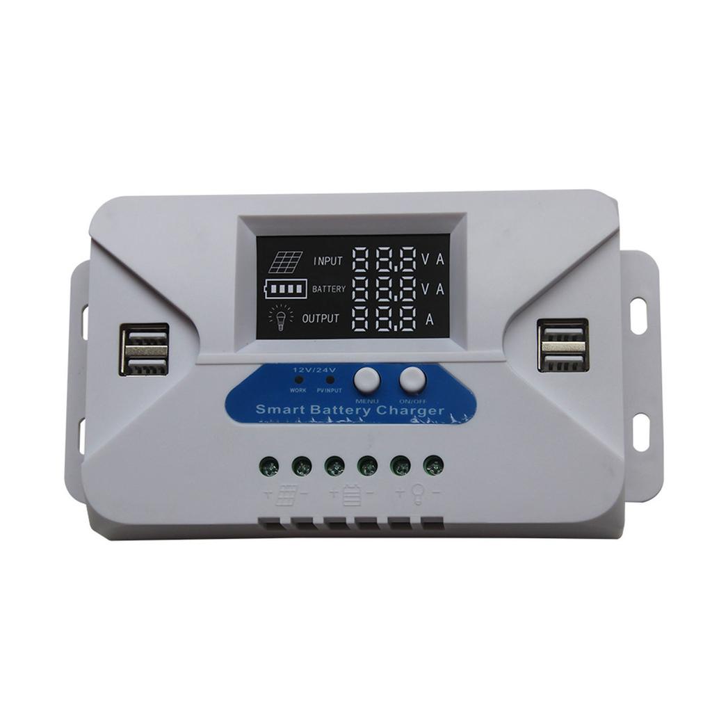 Solar Panel Regulator 12V/24V Aluminum Solar Plate Battery Regulator Street Light Controller For PWM 20A Solar Charge Controller