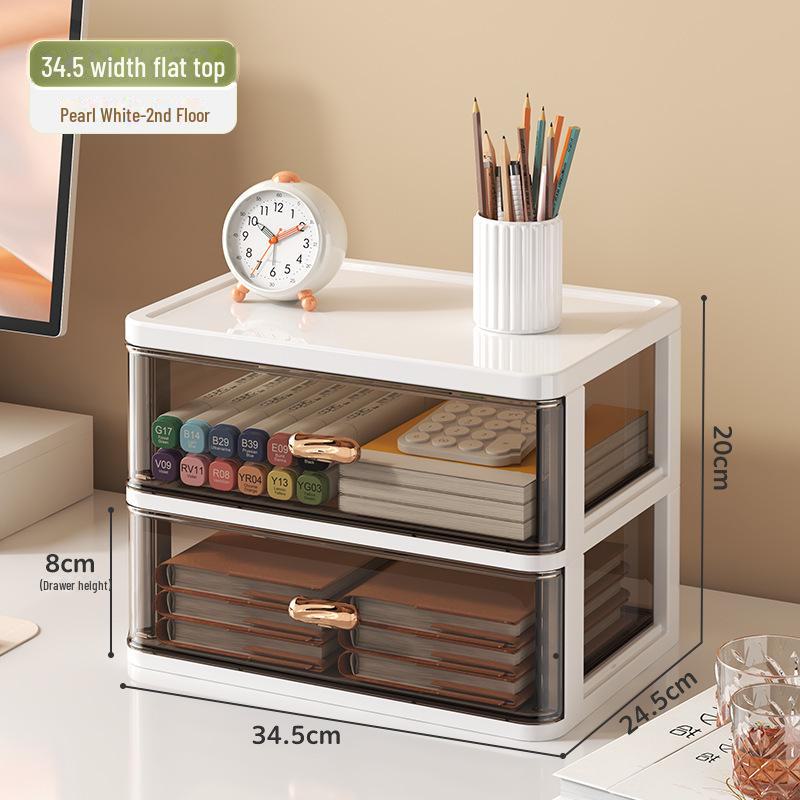 Plastic Drawer Desktop Organizer for Stationery and Cosmetics