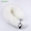 Anal Fox Tail Stainless Steel Anal Buttplug Tail Sex Toys for Women Man Couple Gay BDSM Toy Cosplay