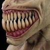 Scary Realistic Emulsion Halloween Headgear Pointy Teeth Split Mouth Horror Face Cover for Home