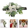 Easter Wreath With Cross Easter Cross Decor Artificial Greenery Spring Wreath for Front Door Outside Wedding Decor for Door Wall