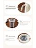 High-End 316 Stainless Steel Insulated Teapot with Tea and Water Separation, 800ml Capacity, Muffled Design, Gift Kettle with Engraving Options.