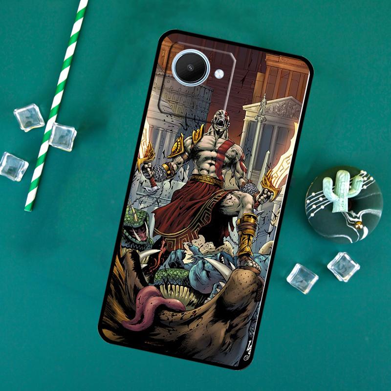 God Of War For Realme C71 C75 C55 C53 C67 C61 C33 C63 C51 10 11 12 13 14 Pro Plus C65 GT7 15 Pro Case