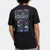 adidas T Shirts Men's Black Crew Neck Moderate Straight Fit IB9424