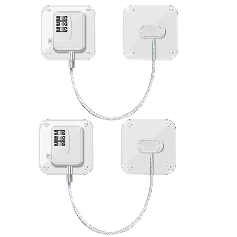 1/2 Stück Baby-Sicherheitskühlschrankverschluss mit Schlüsseln oder Zahlenschloss Kleinkind-Sicherheitsschränke Schiebetürschlösser für Schränke