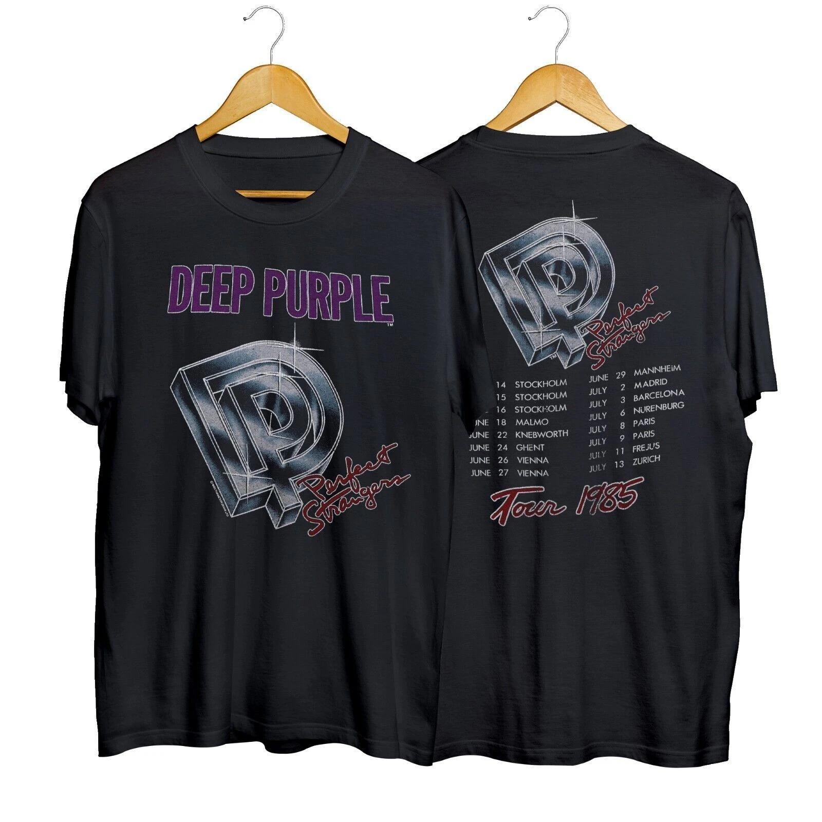 1985 Deep Purple Perfect Strangers European Tour Shirt Unisex Cotton Size S-5XL S
