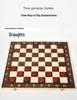 Faltbares tragbares Holz-Brettspiel-Set: Schach, Backgammon, Dame - Lernspielzeug.