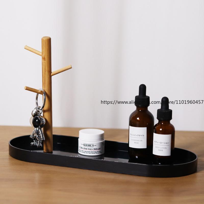 Nordisches Zweigtablett Wohnzimmer Eingang Schlüsselhängeleiste Kleinkramtisch Kosmetikaufbewahrungsplatte