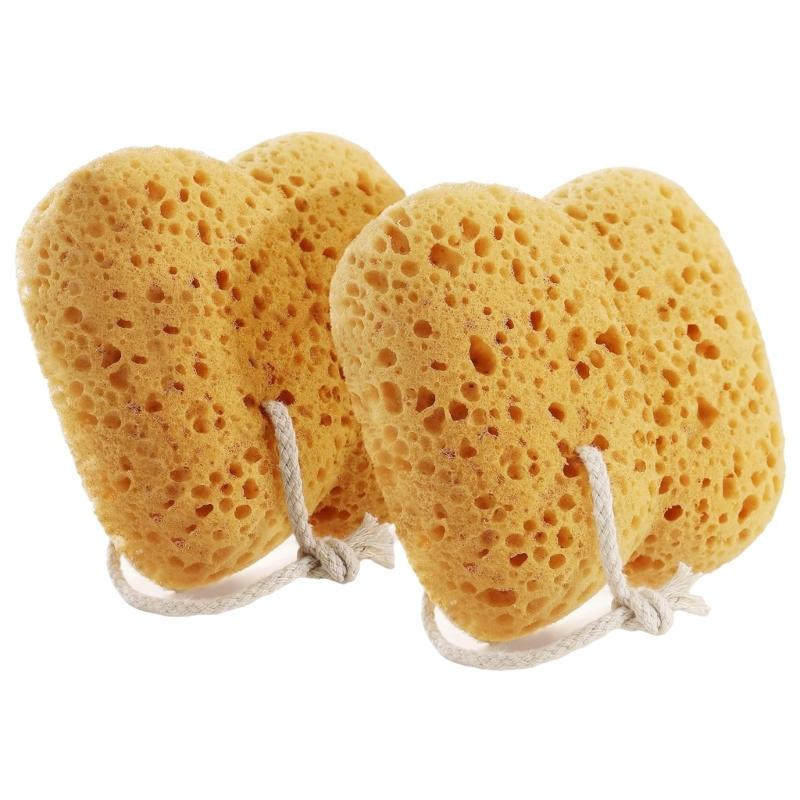 

2Pcs Bath Sponges for Women and Men Exfoliating Body Loofah Soft for Sensitives Skin and Deep Cleaning 1