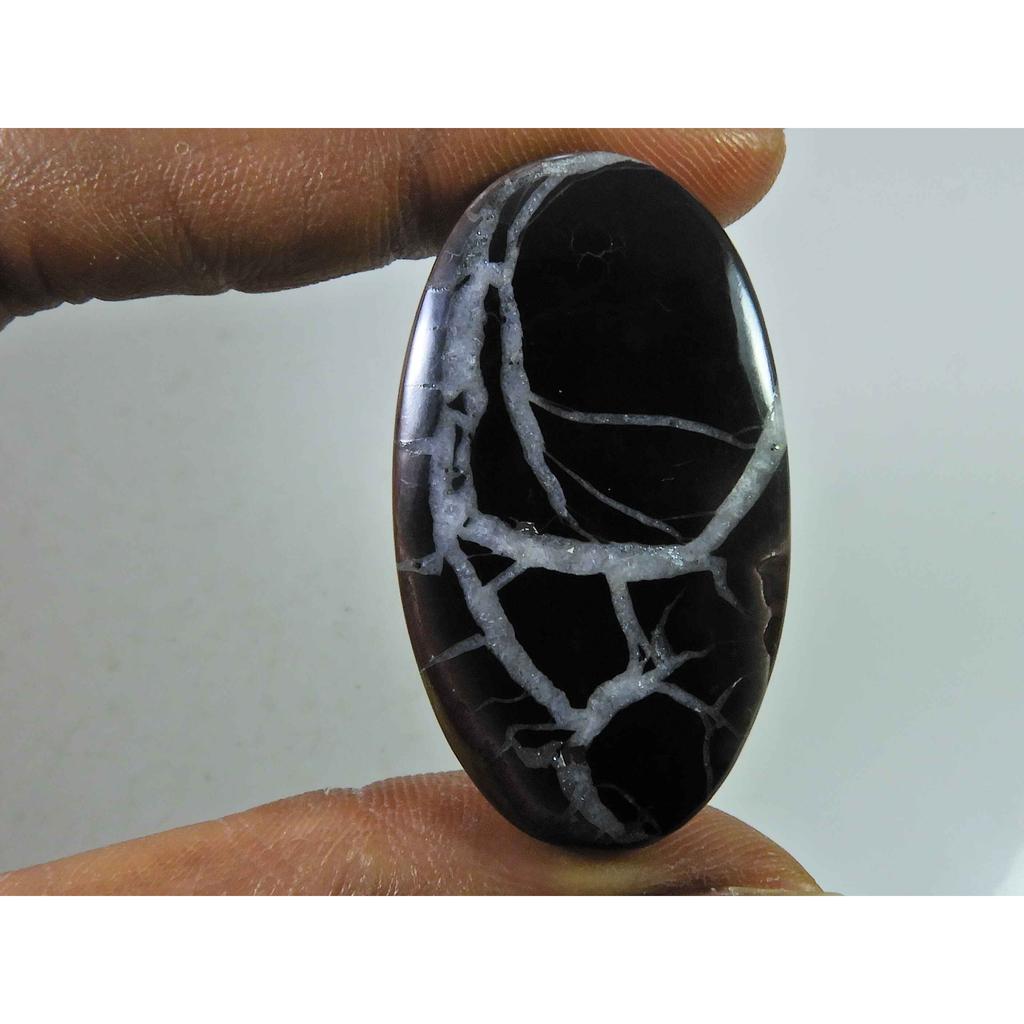 50Cts Natural Septarian Gronate Oval Crystal Cabochon Loose Gemstone 23X41MM SK-2336