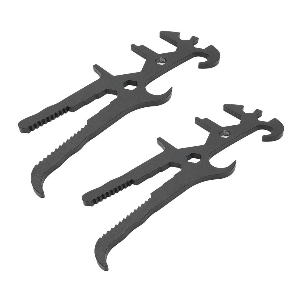 2 Pezzi Apriscatole Strumento Metallo Latta Vernice Barile Coperchio 14 in 1 Multifunzione Professionale Risparmio di Lavoro