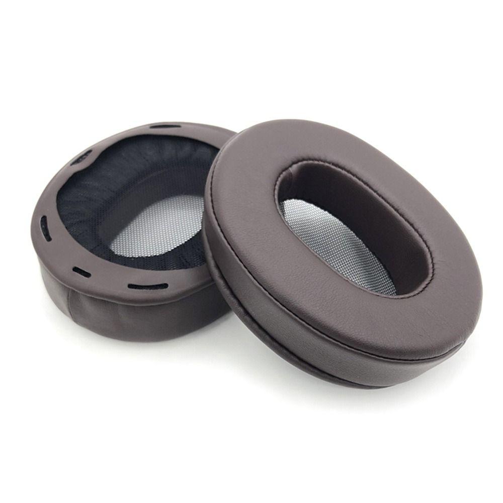 1 pár proteinových kožených náušníků pro sluchátka SONY MDR-1A 1ADAC 1ABT 1R NC MK2 Příslušenství