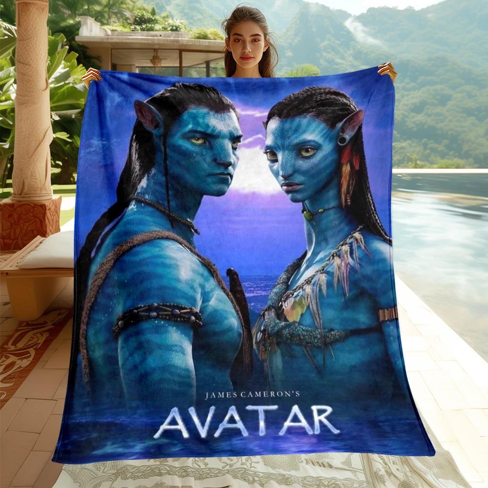 Avatar Movie HD Printed Flannel Thin Blanket.Four Season Blanket.for Sofa,beds,living Rooms,travel Picnic Blanket Gifts