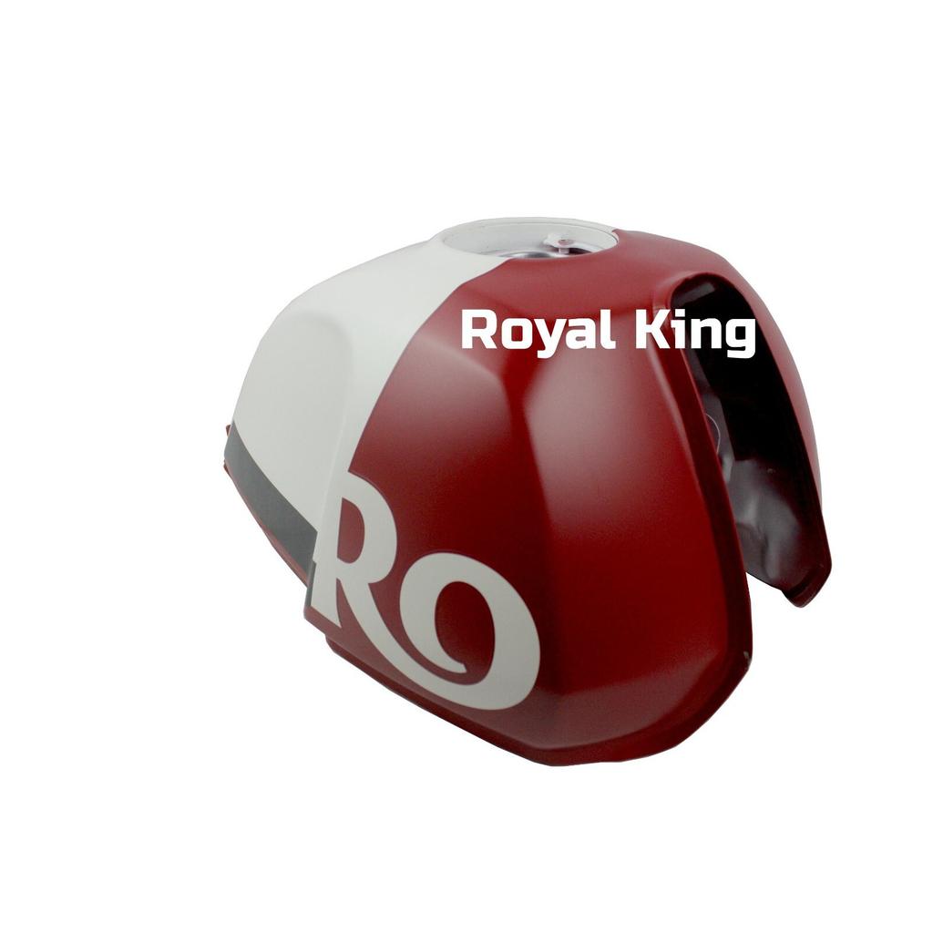 Royal Enfield "White Flame" Petrol Fuel Gas Tank For  Scram 411