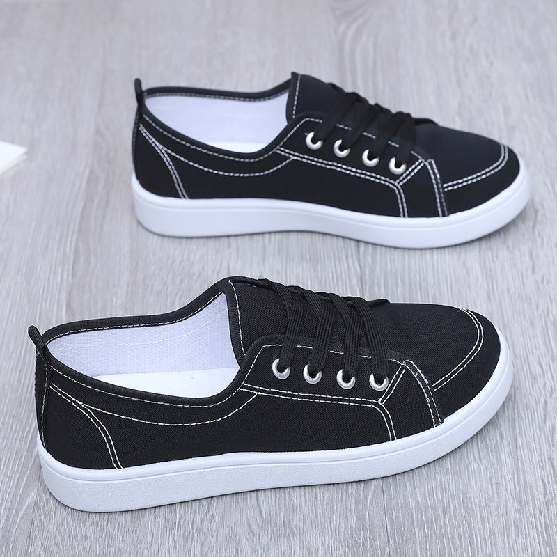 

Летние парусиновые туфли, повседневная спортивная обувь, женские туфли на плоской подошве, дышащие 41