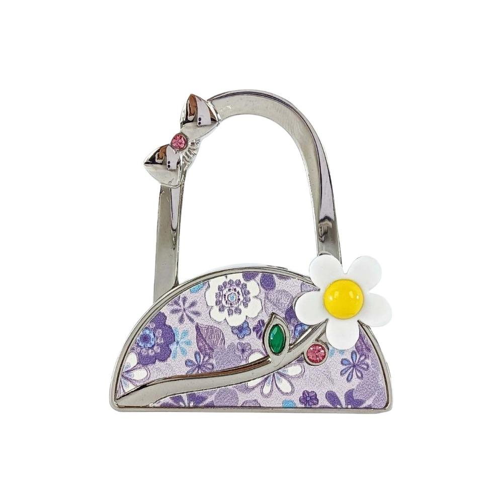 Flower Design Handbag Hanger for Women Portable Table Hanger Pretty Purse Hanger  for Table