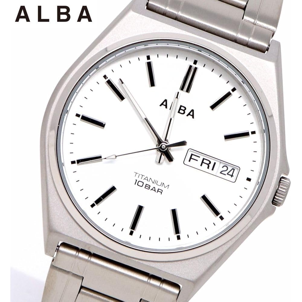 SEIKO WATCH Aruba Wristwatch Men's Quartz Titanium Enhanced Water Resistance for Daily Life (10 a...