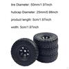 4 Pieces Tires Ld18499 Ld18401 Replacement Part Easy Installation Model DIY Spare