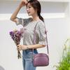 Sufficient soft leather splicing three-layer women's small bags diagonal span bags are all simple trendy shopping bags