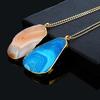 Hot Natural Crystal Quartz Healing Point Chakra Bead Gemstone Necklace Pendant SUN