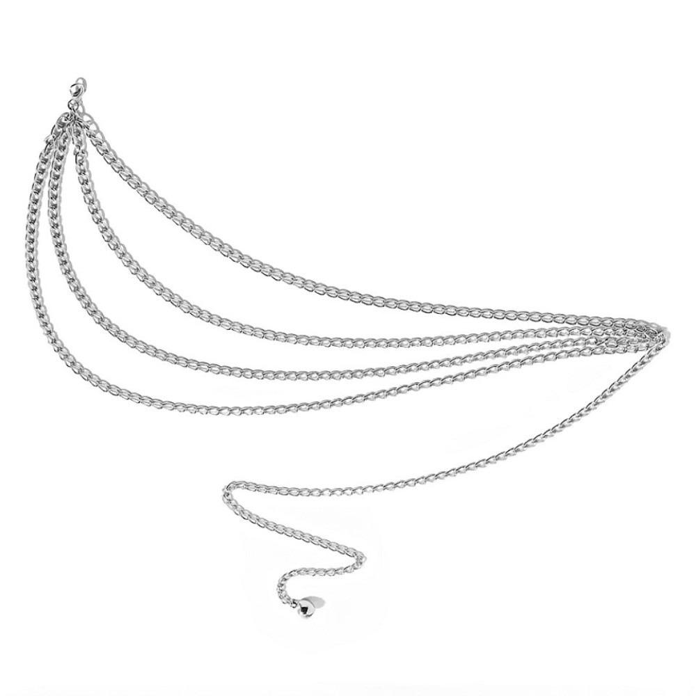 Multi layer Tassle Waist Chain Vintage Hip Hop Waist Chain Trendy Jeans Chain Belt  for Women