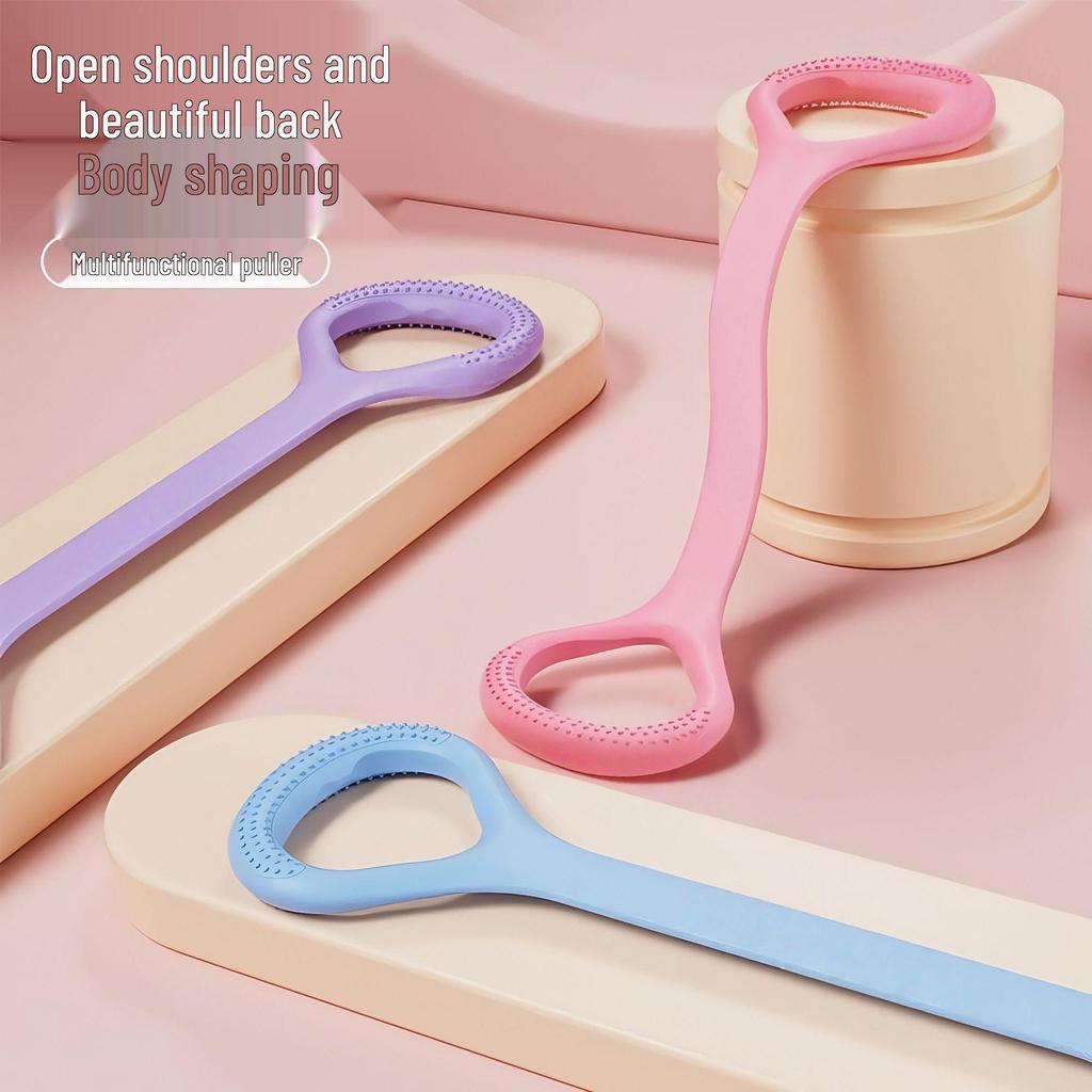 Women's Figure 8 Resistance Band for Back and Shoulder Exercises - Open Back Stretching, Slimming, and Yoga Fitness Tool with Thickened Elastic.