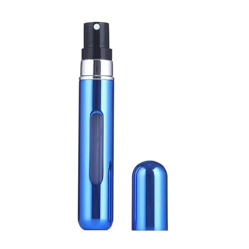 8ML přenosná cestovní mini malá nádoba z hliníkové peněženky tester Dekantační váleček na parfémy Nástroj na dávkování lahví Doplňovatelný sprej 1ks