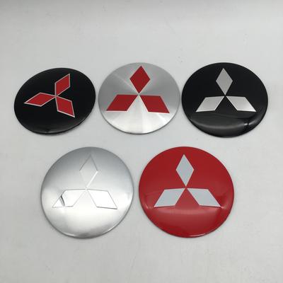 Cysh9 4pcs 56mm 60mm 65mm for LANCER Car Wheel Hub Emblem Center Cap Badge Covers Sticker Decals Styling Auto Accessories