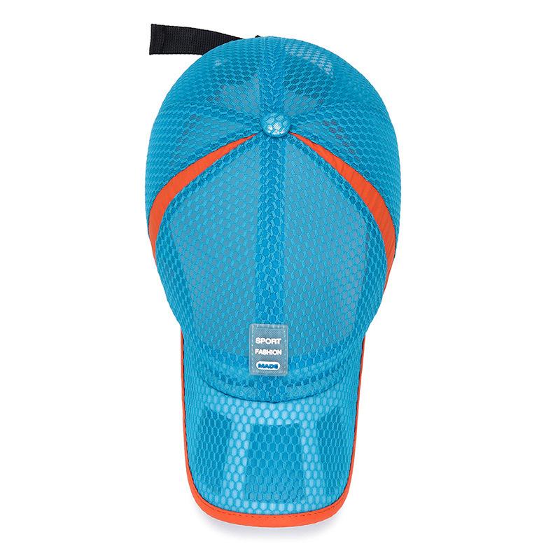 Zhenyueqi Kids' Summer Mesh Sun Hat - Breathable Outdoor Baseball Cap with Hollow Brim