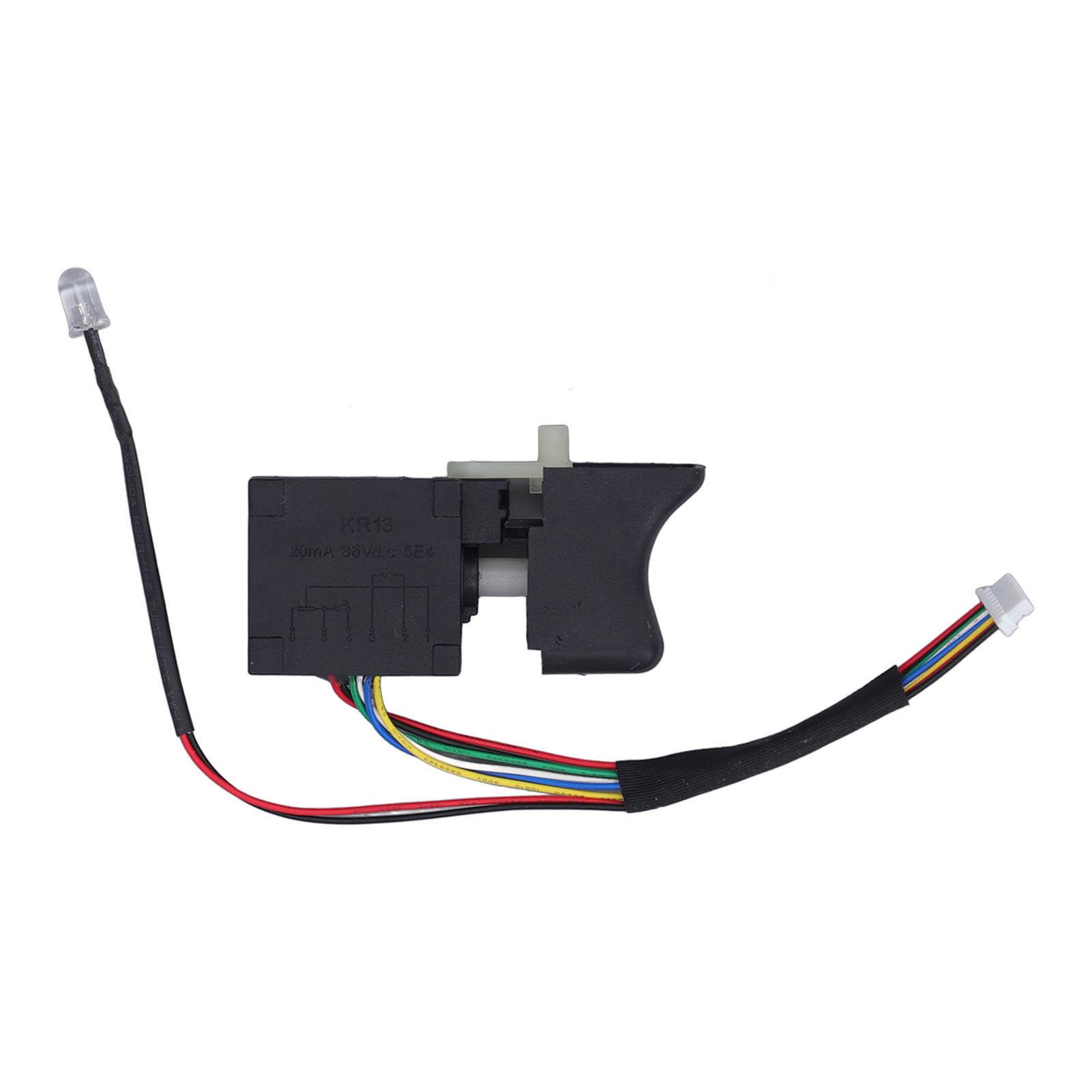 

Акумуляторний електричний ручний дриль Перемикач курка 8 контактний Безщітковий Реверсивний Електричний гайковерт Перемикач приводу 36В для DAYI