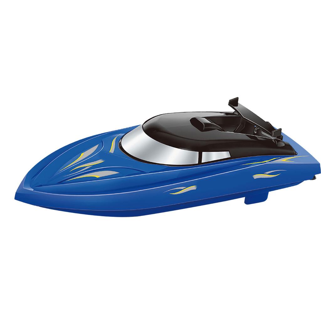 2.4G Waterproof Remote Control Boat High Speed RC Ship Speedboat Children Toy ModelBlue