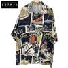 25ss Black Hawaiian Outdoor Aloha Shirt Tops XL Black multicolorUsed