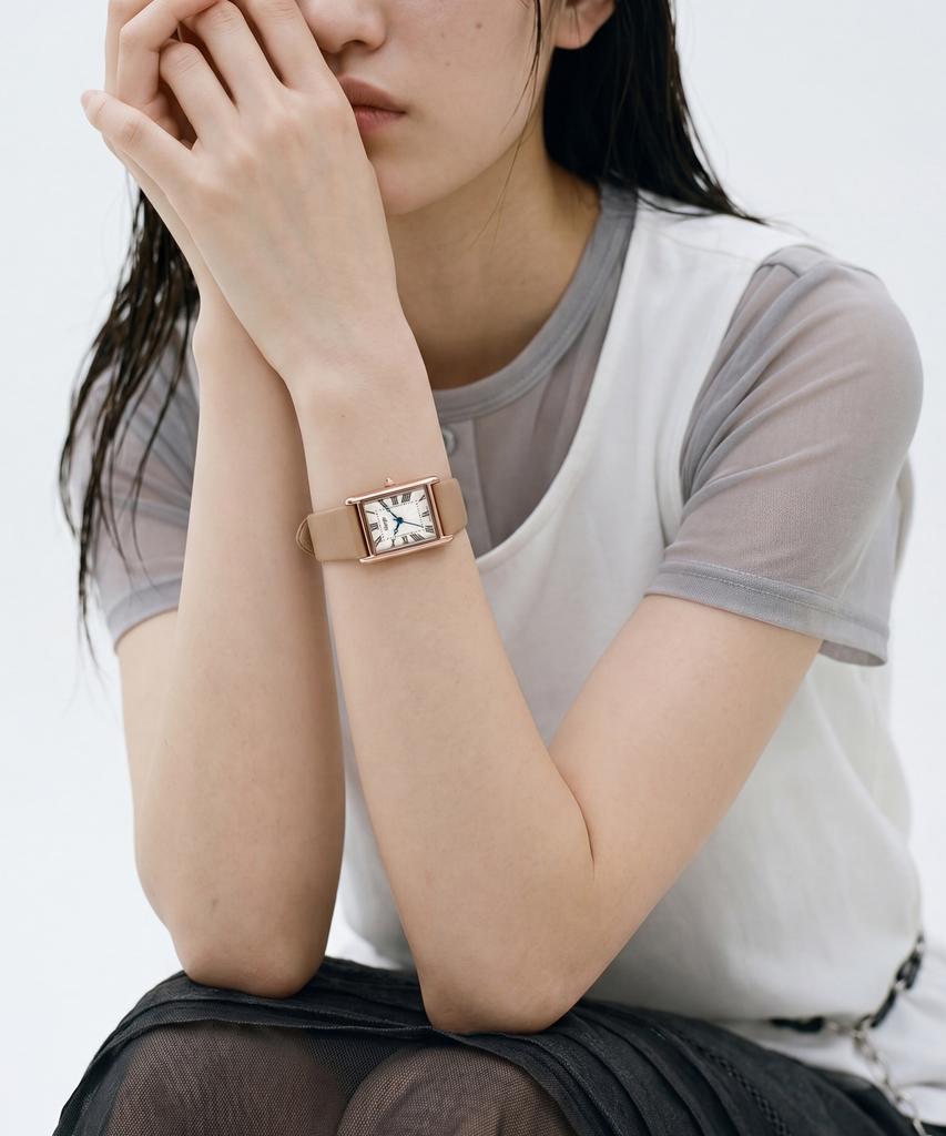 Sialeugo Sg-010S-Rp Fennel Collection Women'S Leather Wristwatch