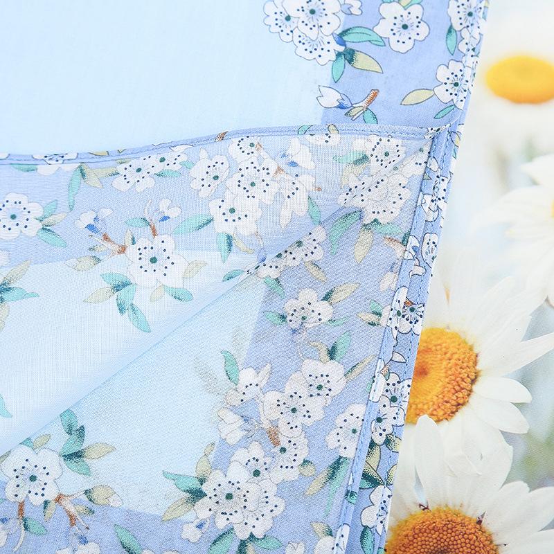 Popular Flower Cotton Printed Lady Handkerchiefs Women Handkerchief Children Kids Face Hand Kitchen Towels Christmas Gifts