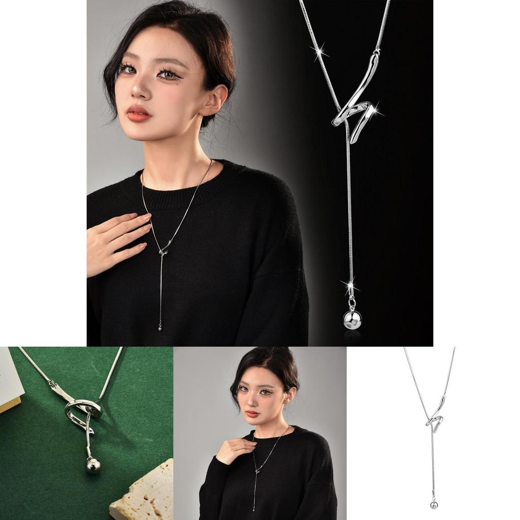 Stylish Titanium Snake Choker Necklace For Women Fashion Accessories 2024 Fall