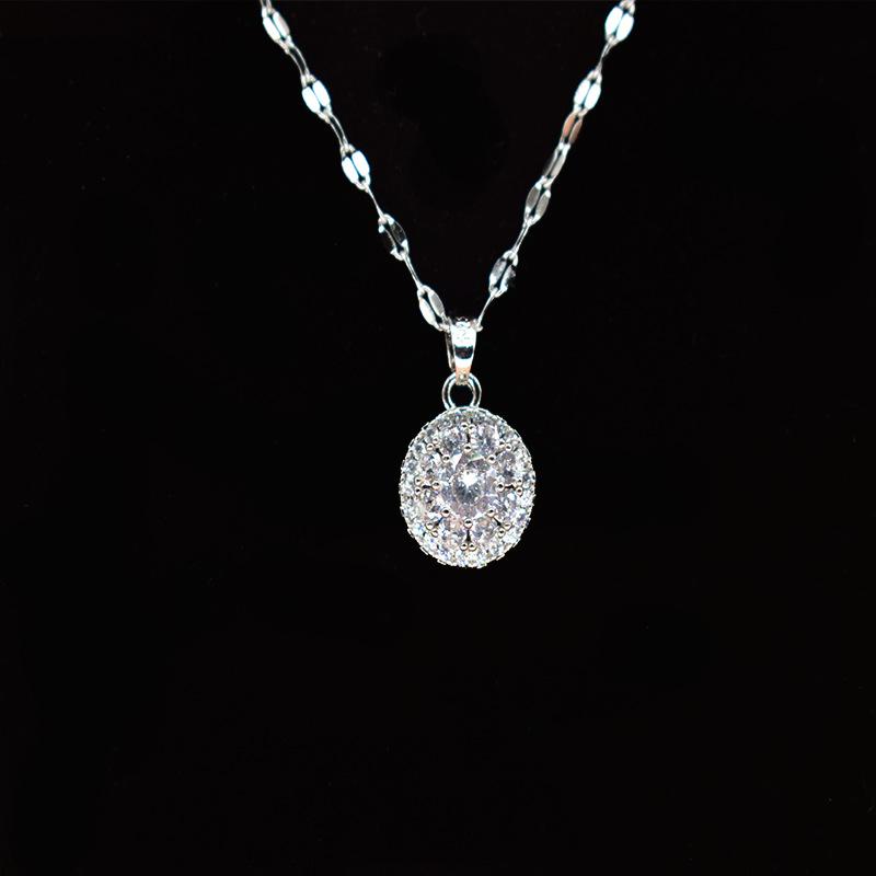 Rotating Necklace Women'S Simple Versatile Set Glossy Clavicle Chain