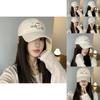 Cotton Coconut Tree Puppy Pattern Embroidery Sun Hat For Women Summer Wide Brim Casual Fashion Accessory