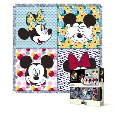 240-piece Jigsaw Puzzle - Mickey Minnie Mouse Face (Mini), Popular Korean Puzzle